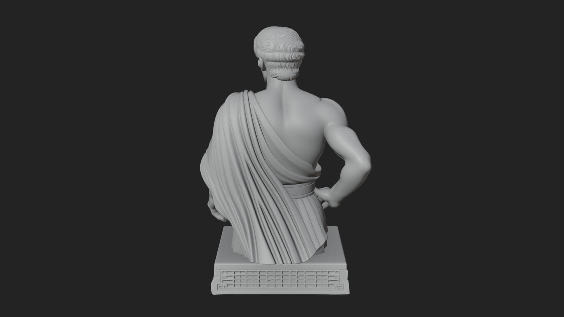 Draped Greek Youth Bust Design 12 3D Print Model 3D Model