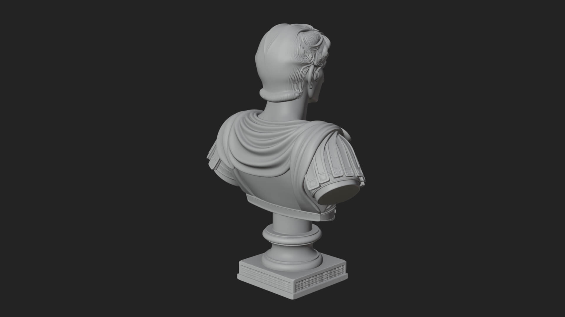 Draped Greek Youth Bust Design 5 3D Print Model 3D Model