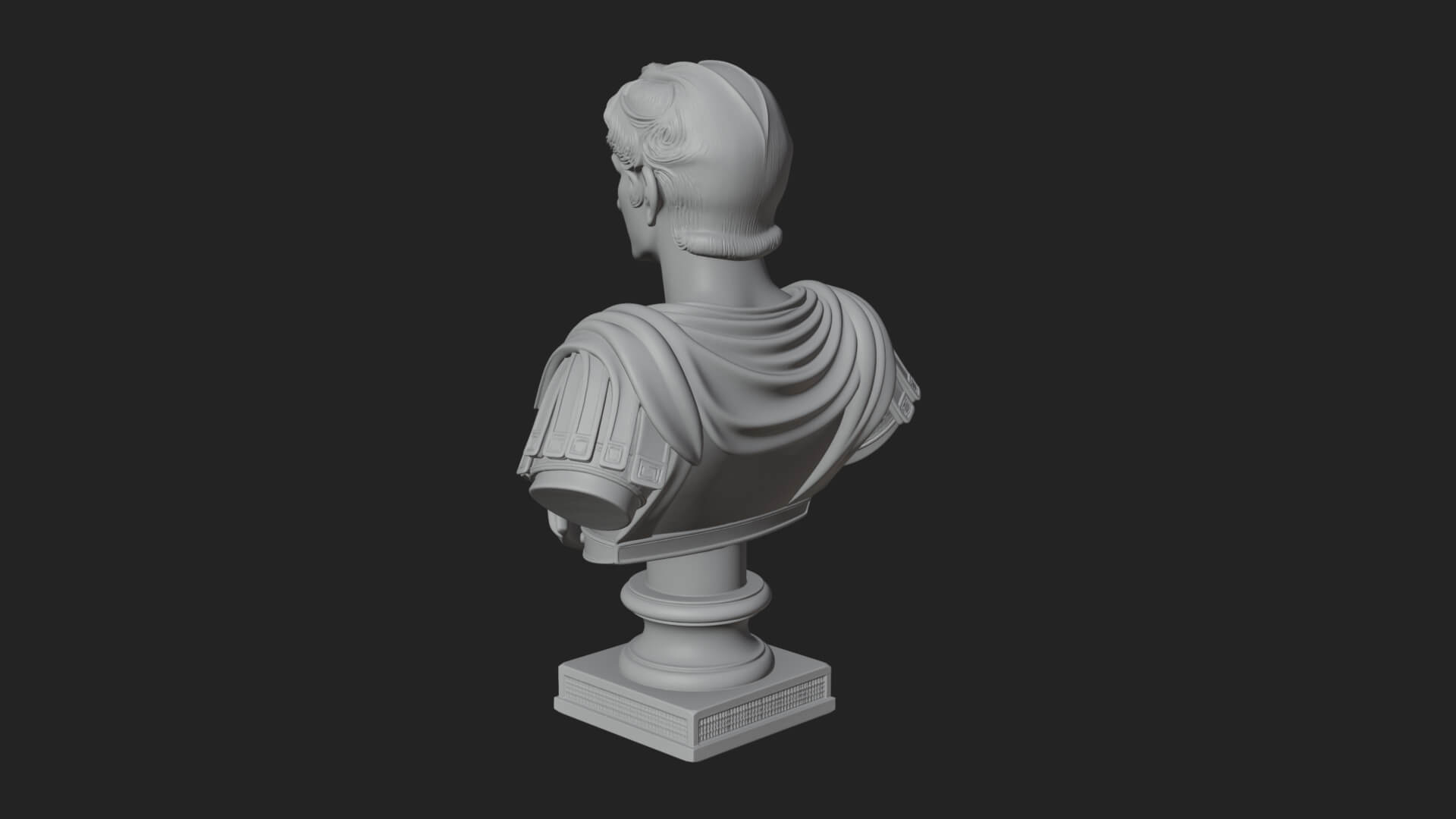 Draped Greek Youth Bust Design 5 3D Print Model 3D Model