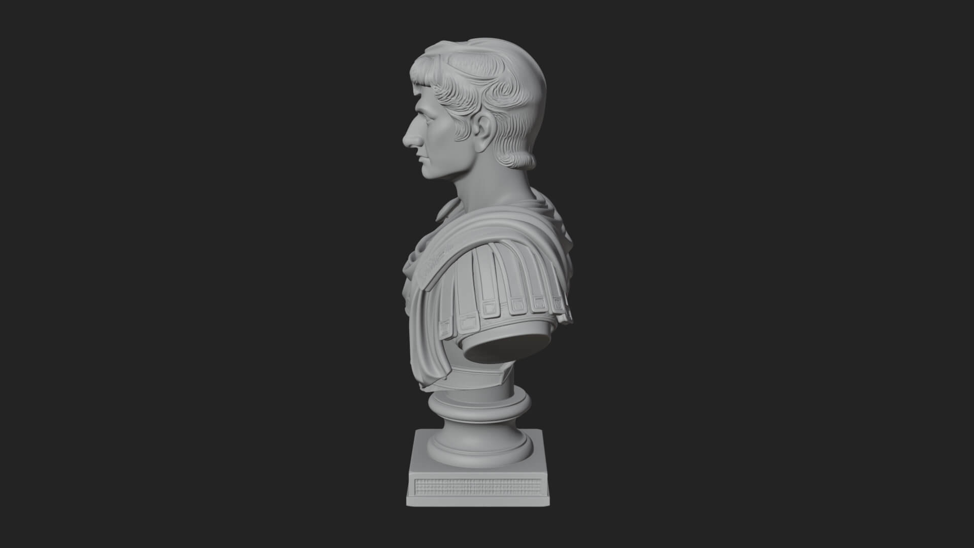 Draped Greek Youth Bust Design 5 3D Print Model 3D Model