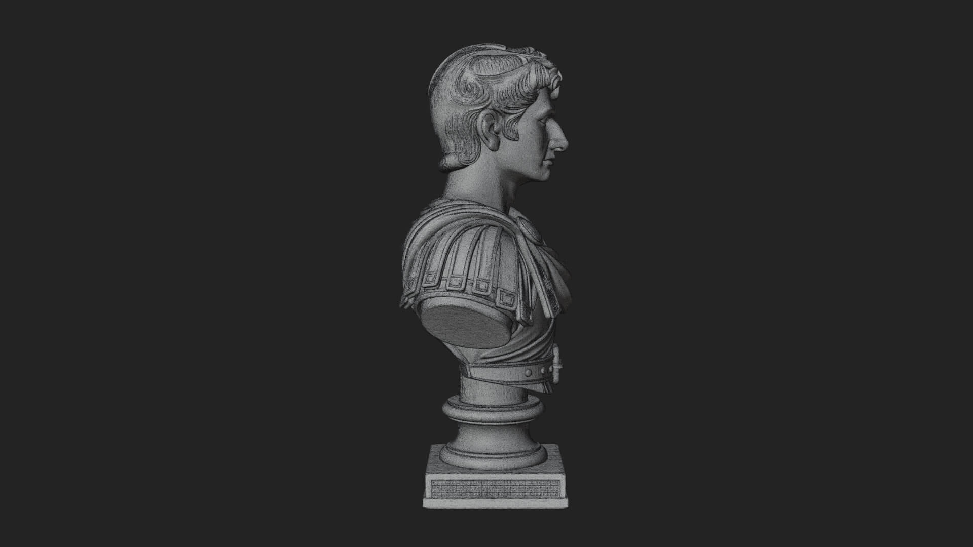 Draped Greek Youth Bust Design 5 3D Print Model 3D Model