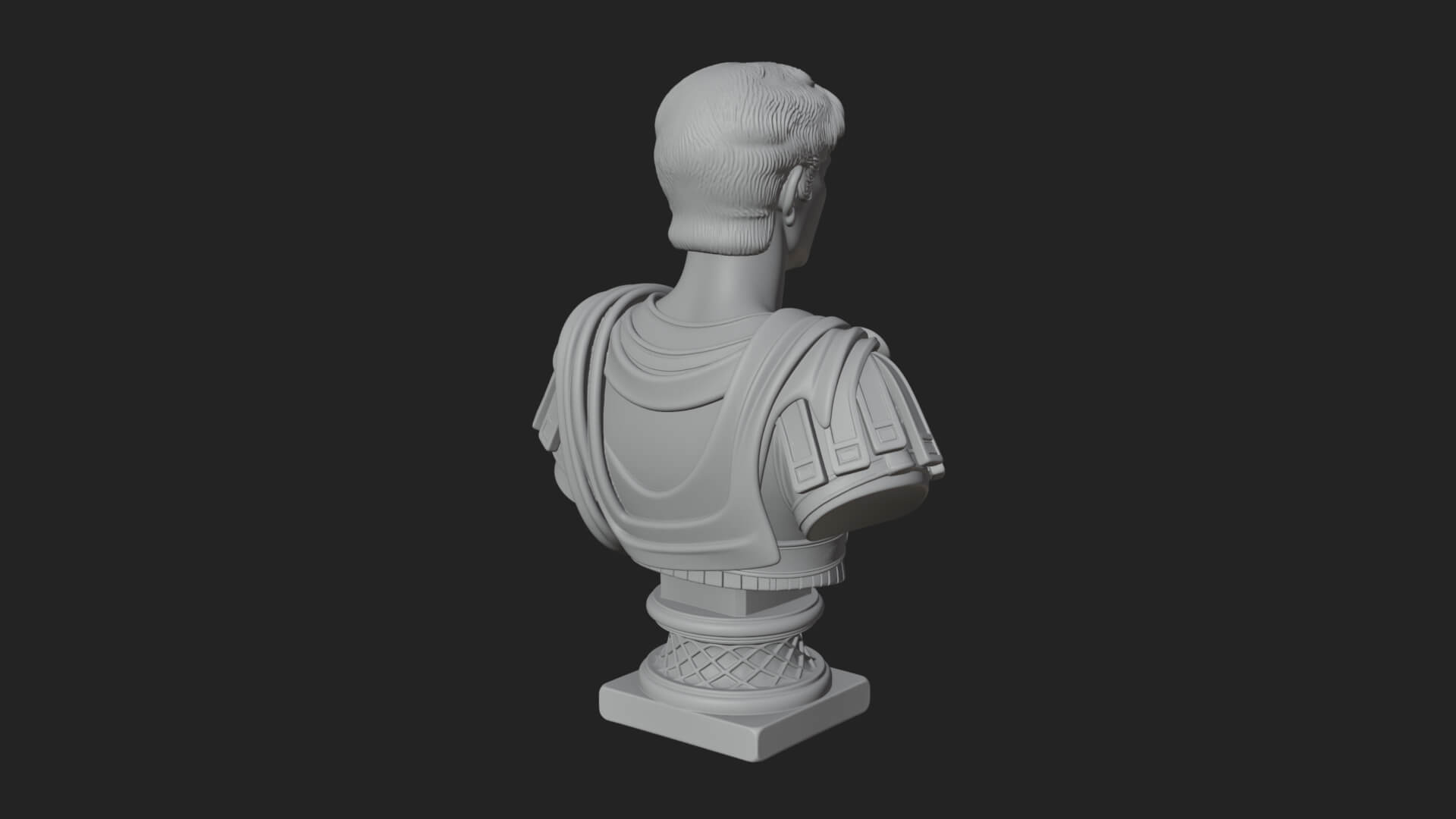 Draped Greek Youth Bust Design 6 3D Print Model 3D Model