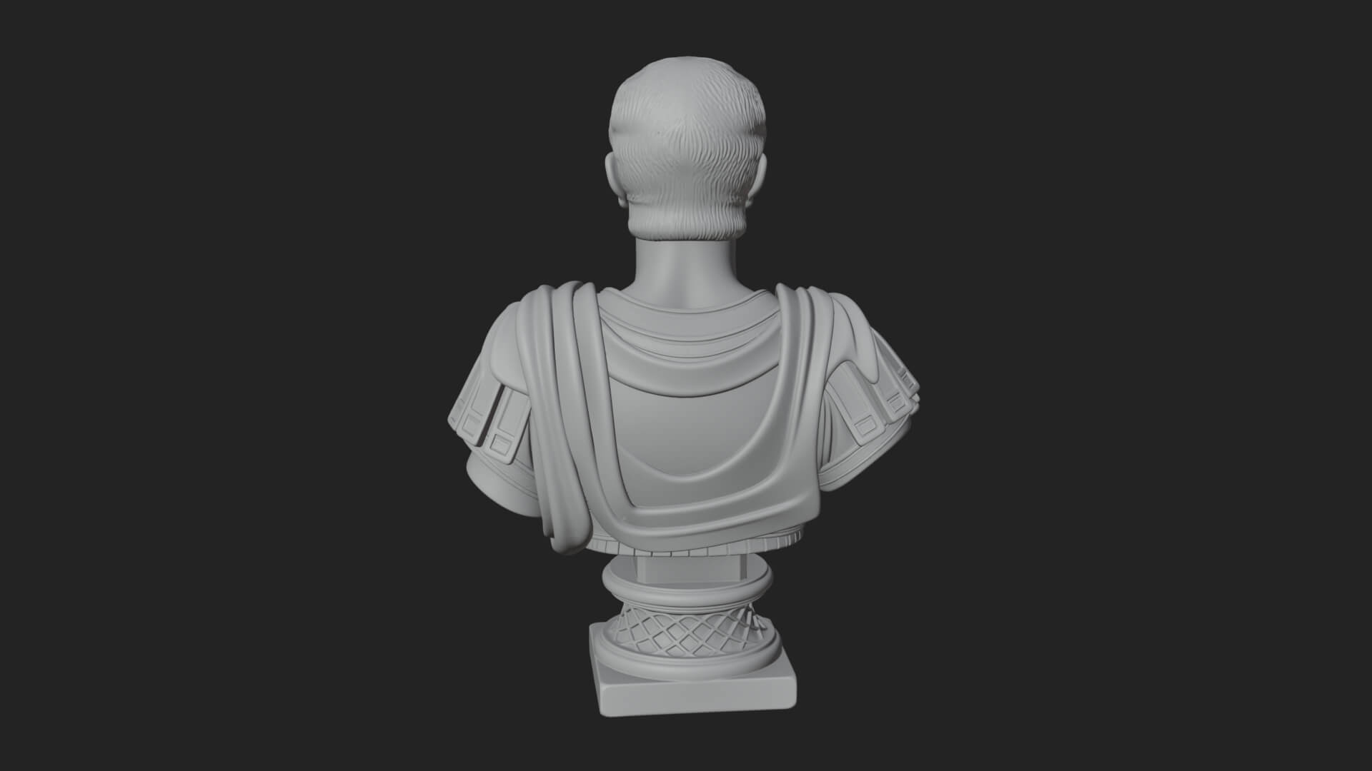 Draped Greek Youth Bust Design 6 3D Print Model 3D Model