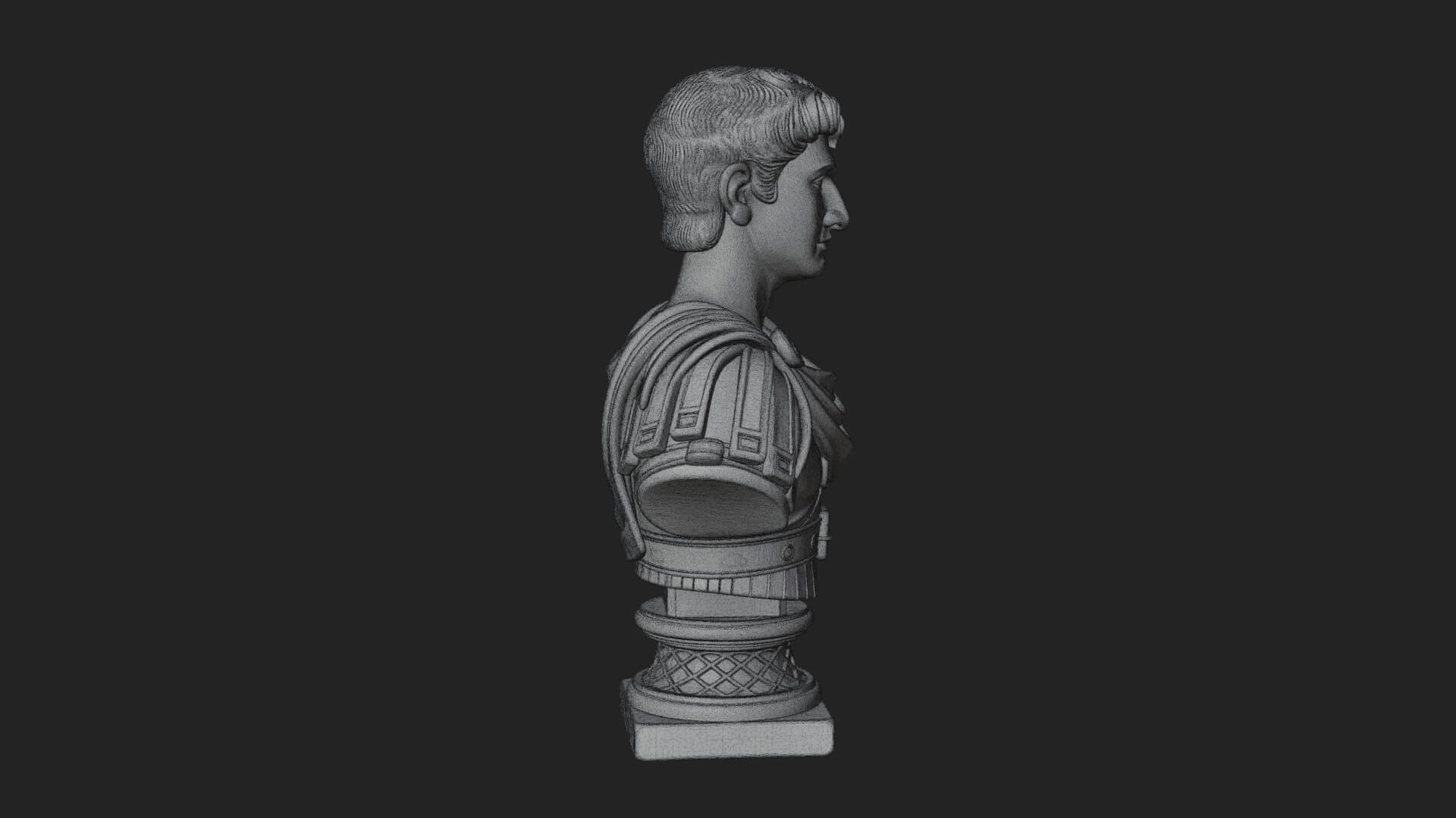 Draped Greek Youth Bust Design 6 3D Print Model 3D Model