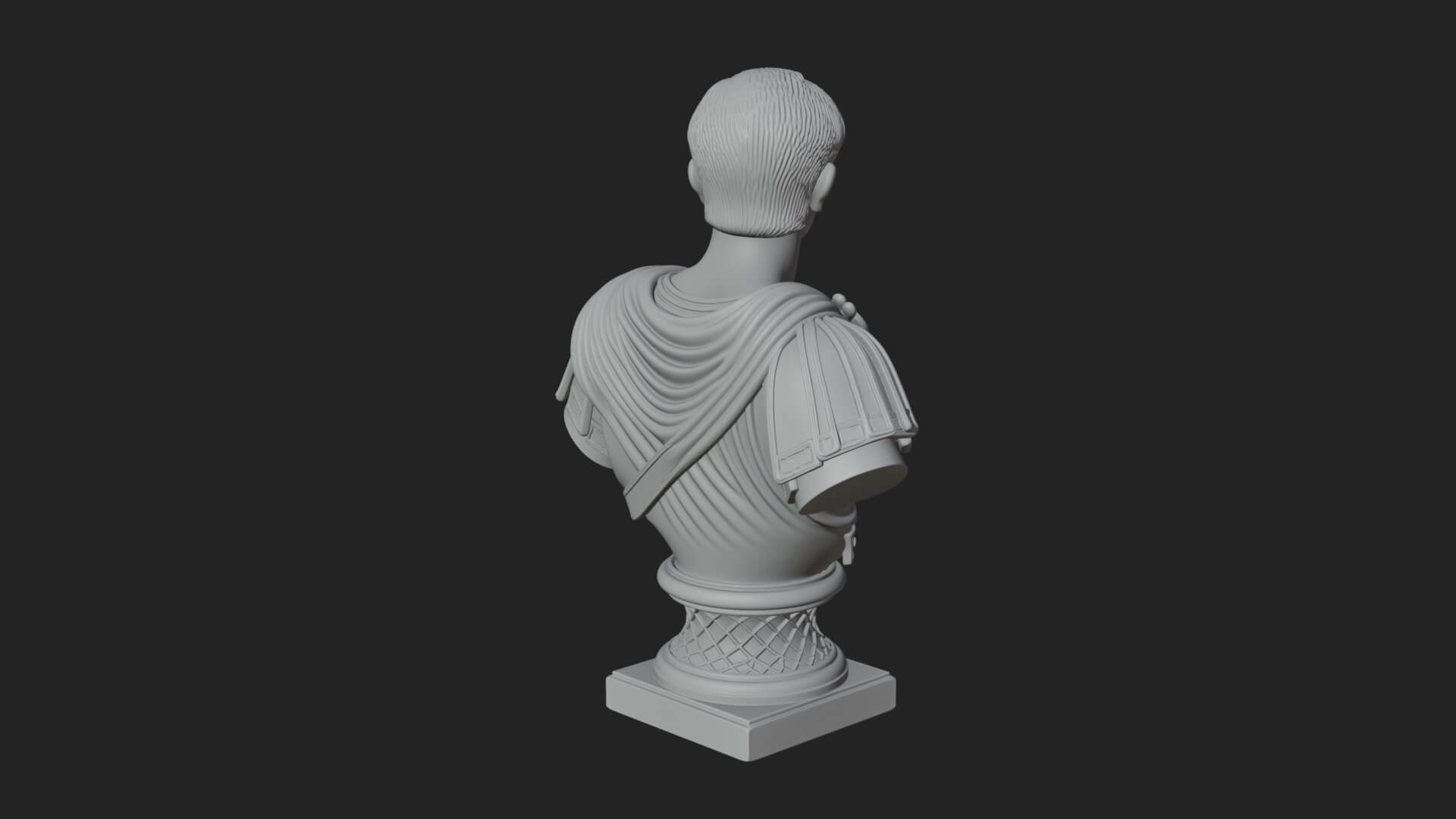 Draped Greek Youth Bust Design 7 3D Print Model 3D Model