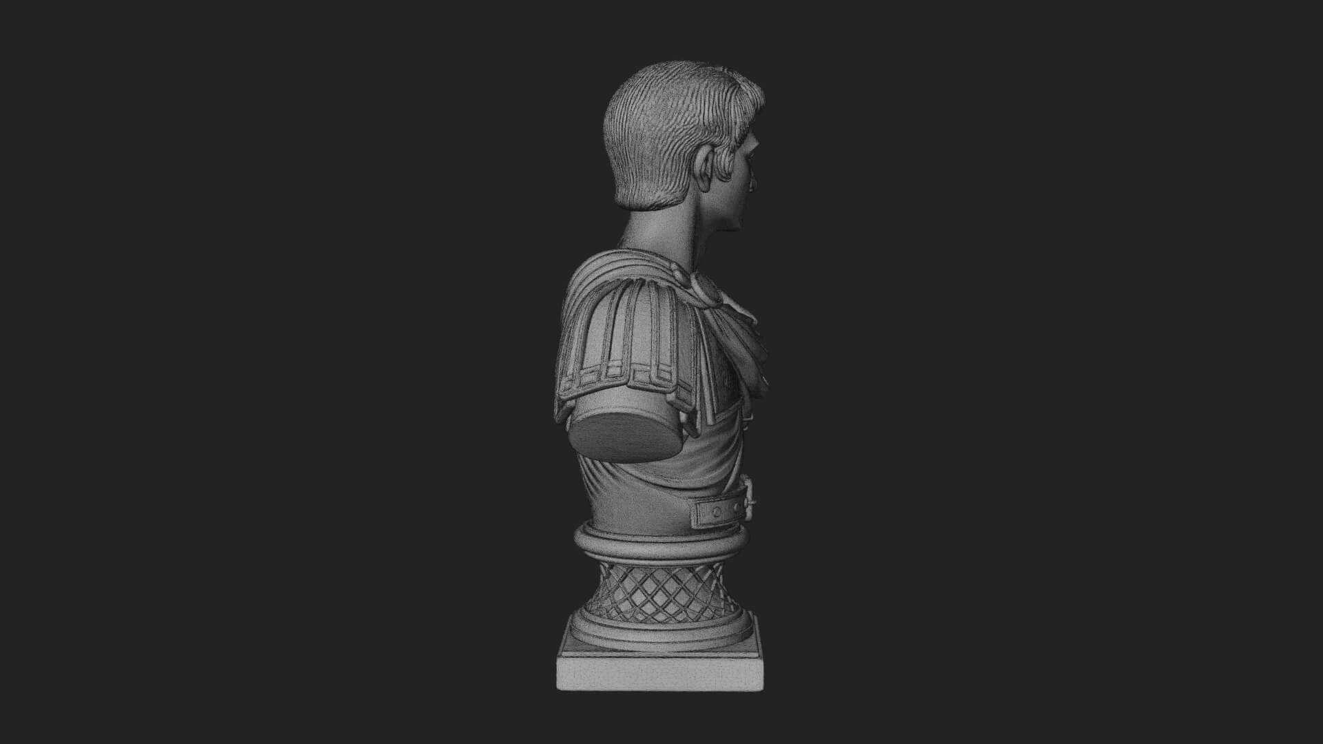 Draped Greek Youth Bust Design 7 3D Print Model 3D Model