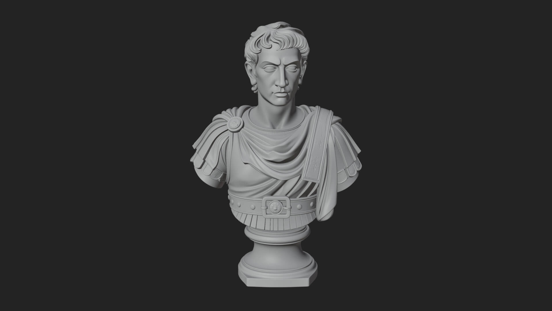 Draped Greek Youth Bust Design 8 3D Print Model 3D Model