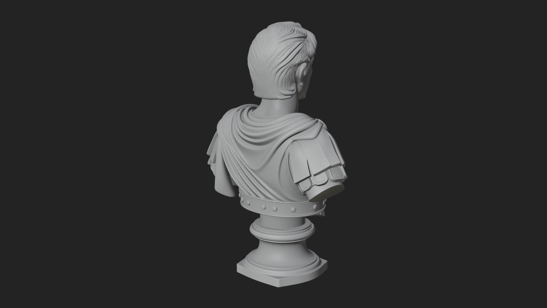 Draped Greek Youth Bust Design 8 3D Print Model 3D Model