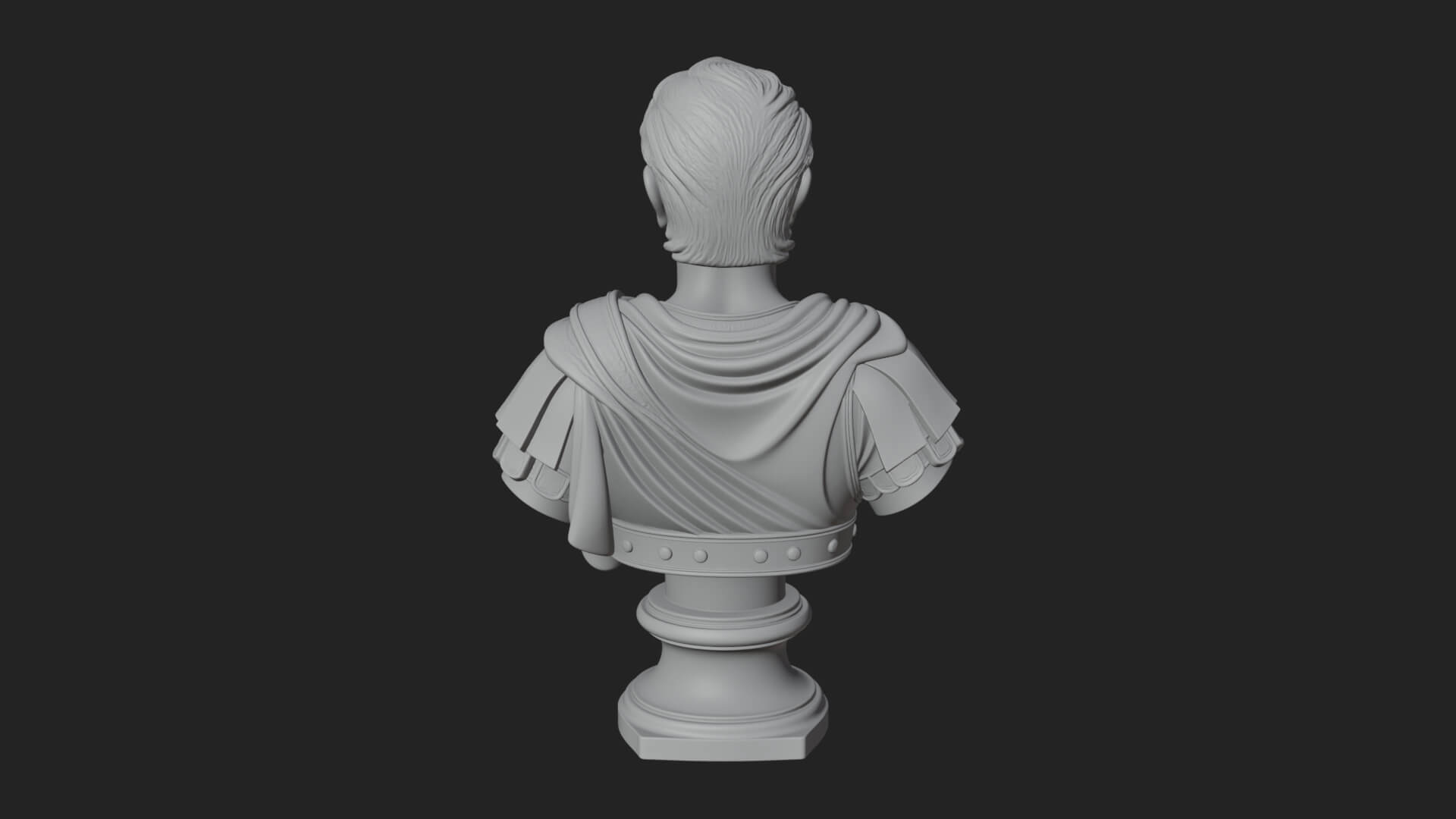Draped Greek Youth Bust Design 8 3D Print Model 3D Model