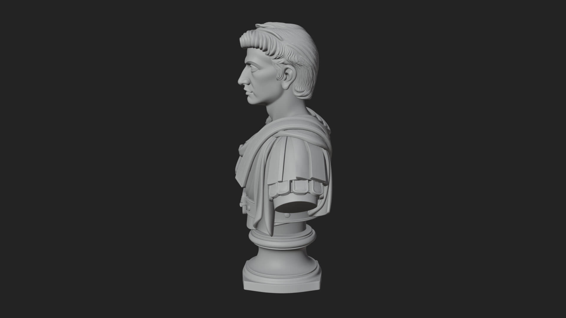 Draped Greek Youth Bust Design 8 3D Print Model 3D Model