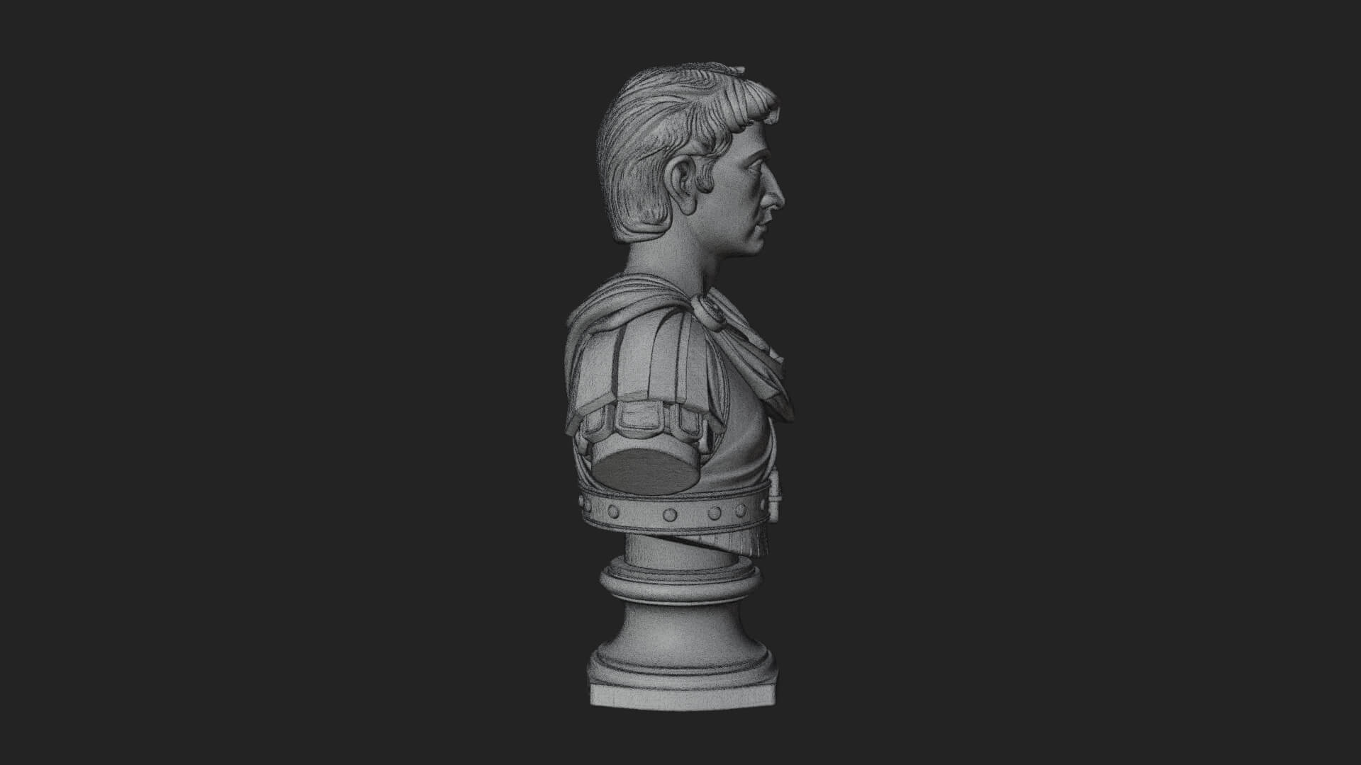 Draped Greek Youth Bust Design 8 3D Print Model 3D Model