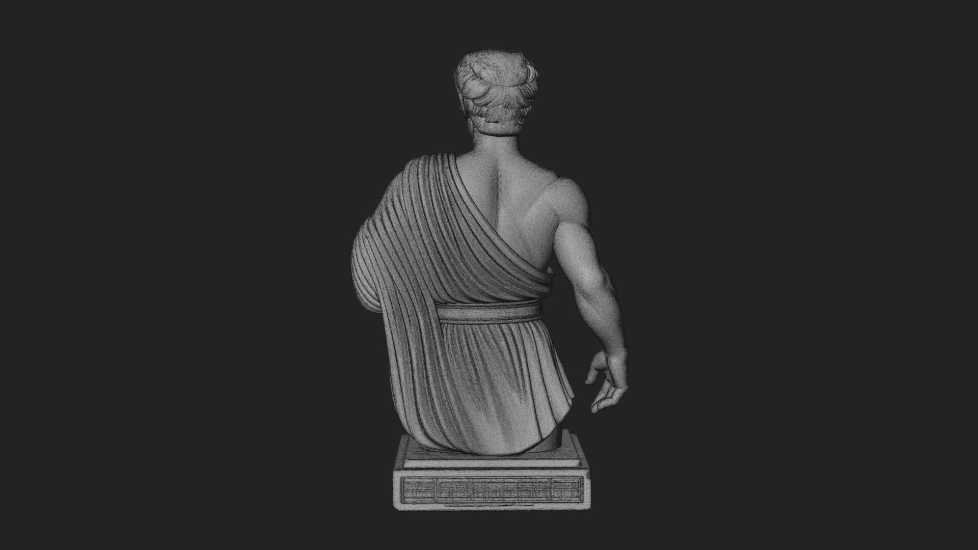 Draped Greek Youth Bust Design 9 3D Print Model 3D Model