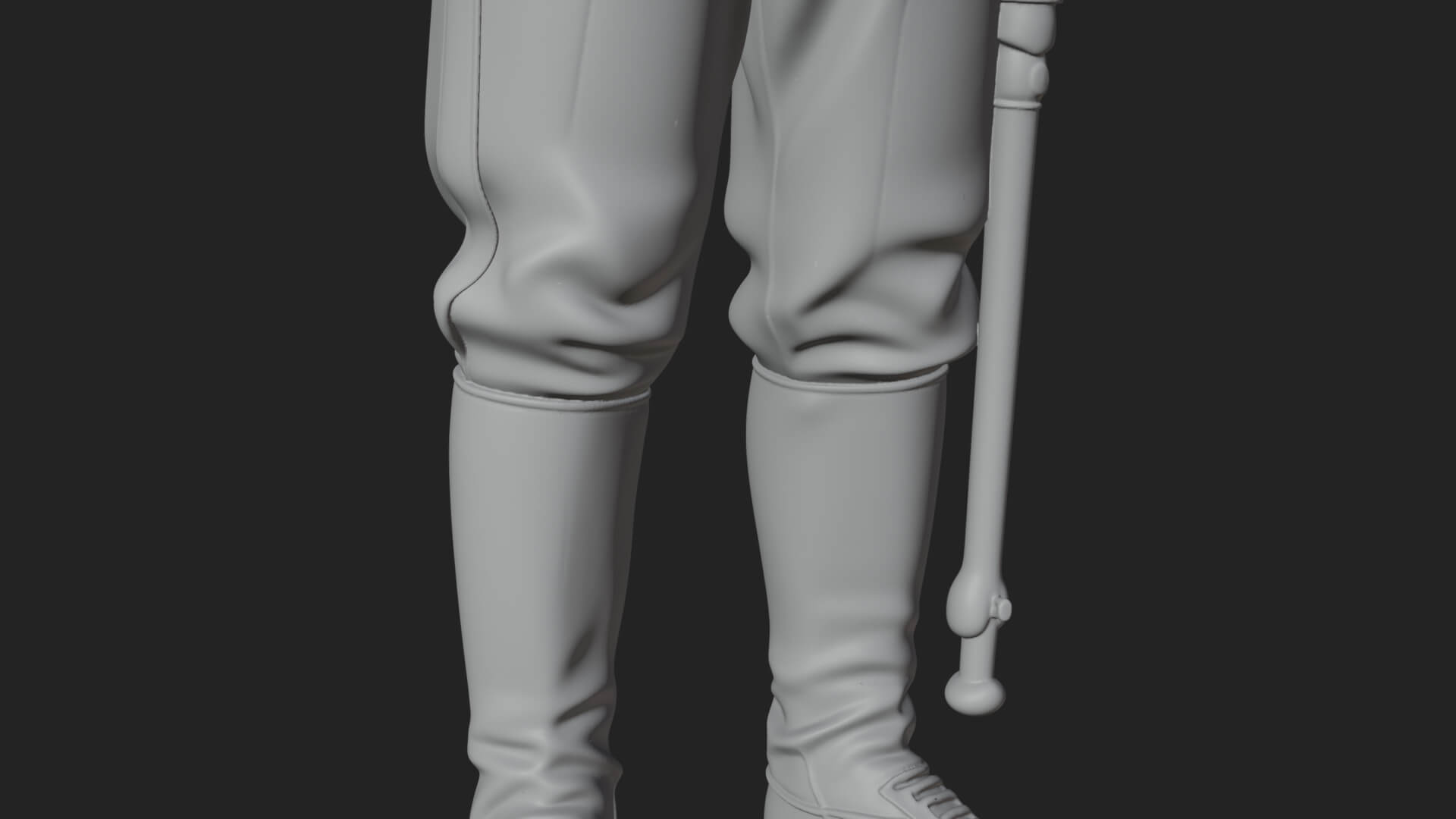 Dress Uniform Officer Statue Design 3 3D Print Model 3D Model