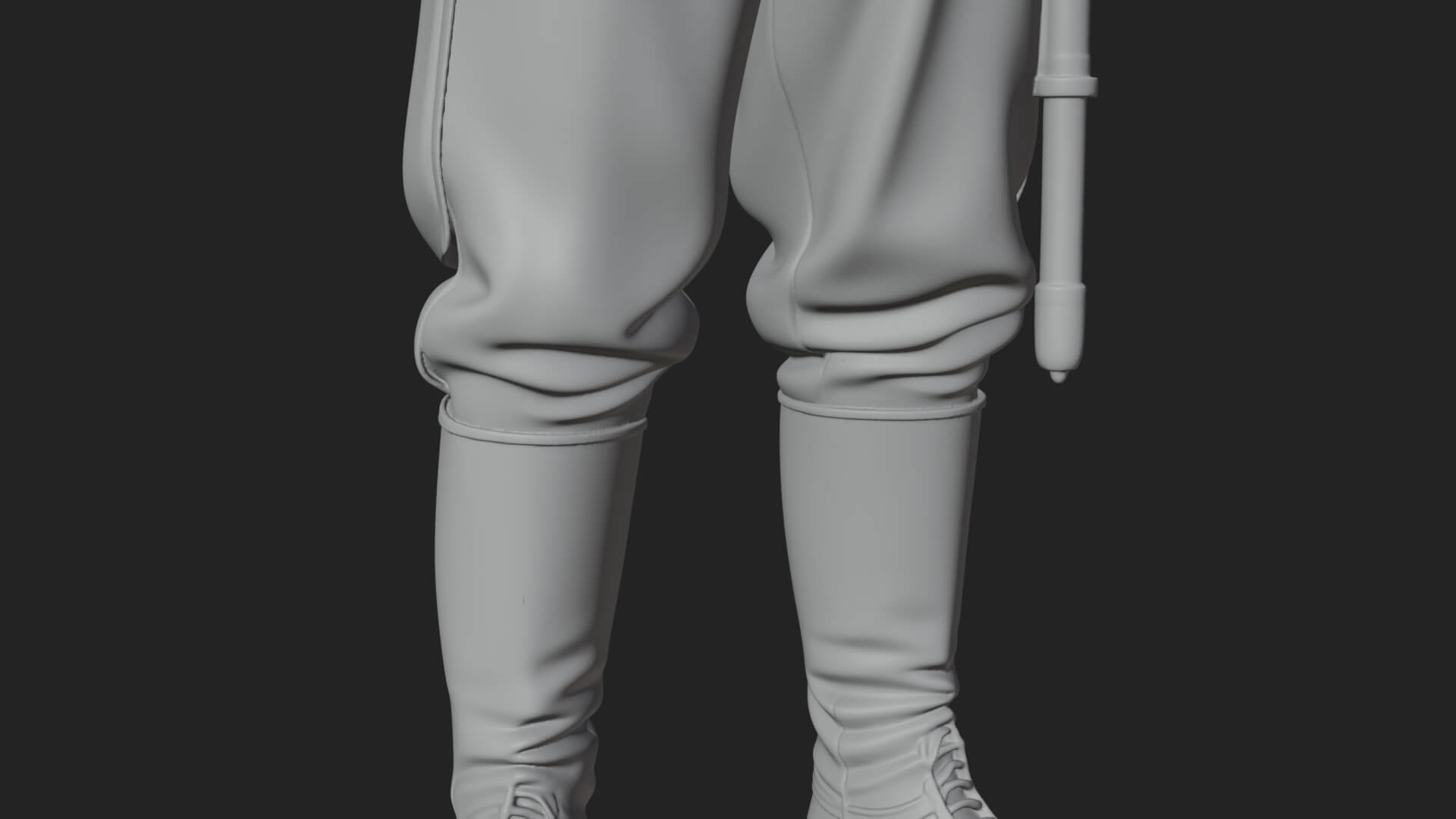 Dress Uniform Officer Statue Design 4 3D Print Model 3D Model