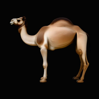 Dromedary Camel Statue Design 2 3D Print Model