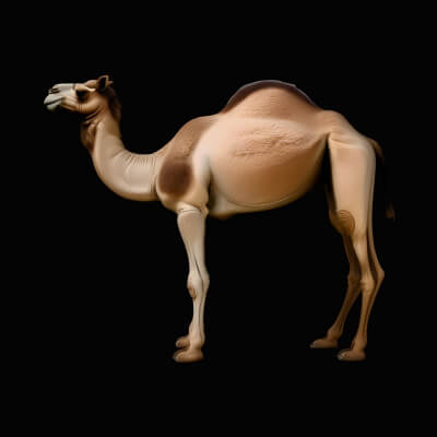 Dromedary Camel Statue Design 3 3D Print Model