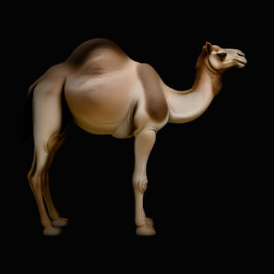 Dromedary Camel Statue Design 4 3D Print Model