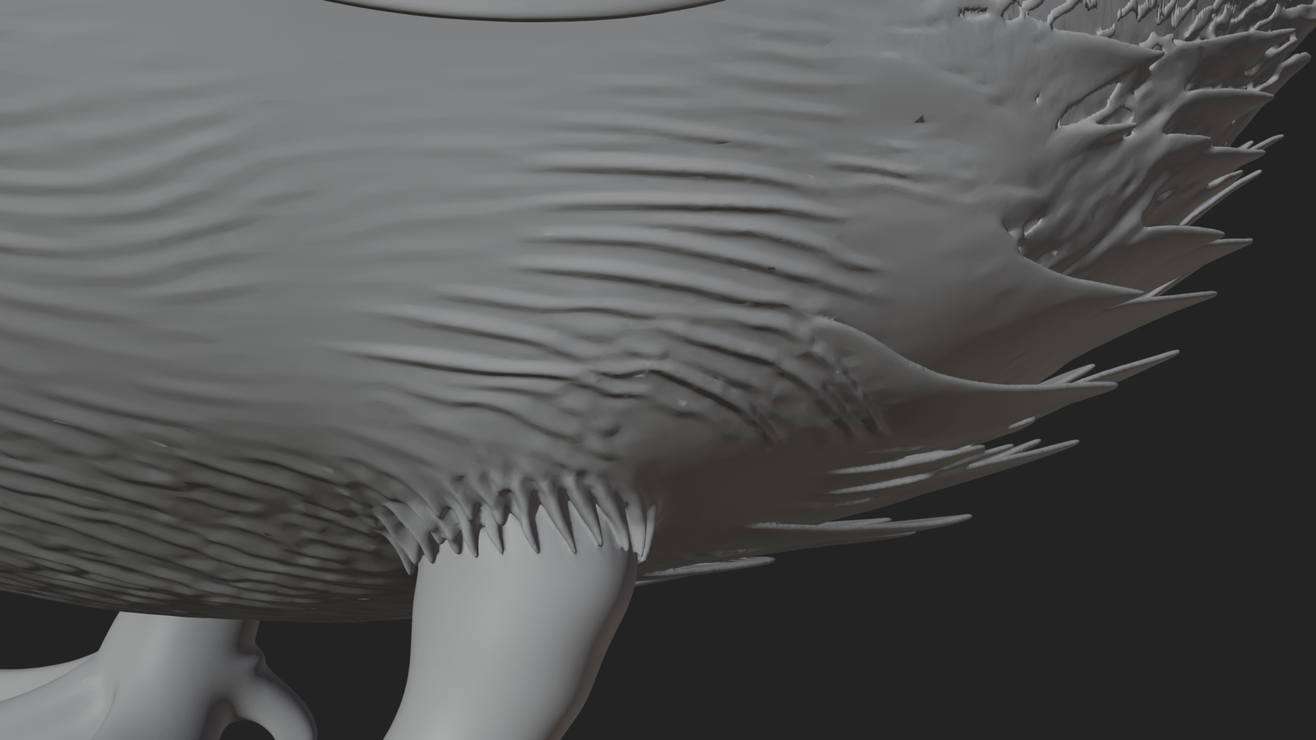 Duckling with Ribbon Statue Design 4 3D Print Model 3D Model