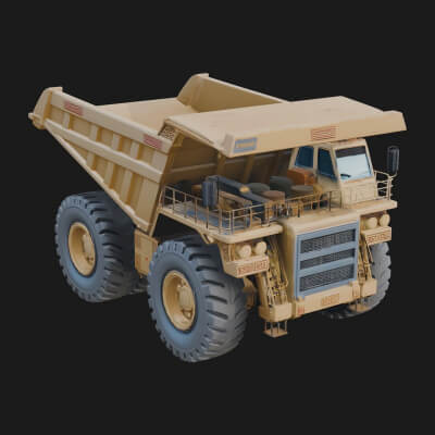 Dump Truck Model Design 10 3D Print Model