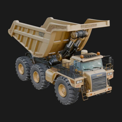 Dump Truck Model Design 13 3D Print Model
