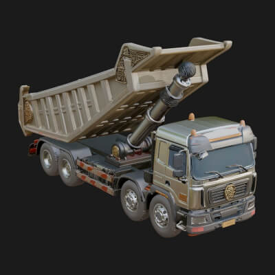 Dump Truck Model Design 16 3D Print Model