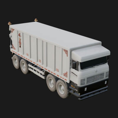 Dump Truck Model Design 17 3D Print Model