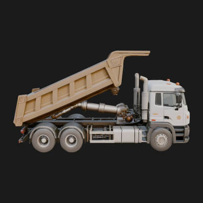 Dump Truck Model Design 19 3D Print Model
