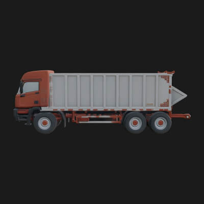 Dump Truck Model Design 20 3D Print Model