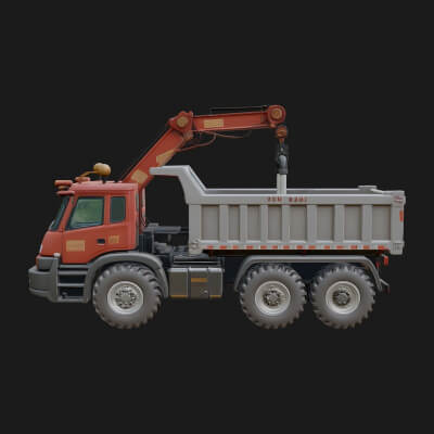 Dump Truck Model Design 23 3D Print Model