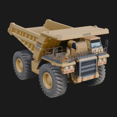 Dump Truck Model Design 26 3D Print Model