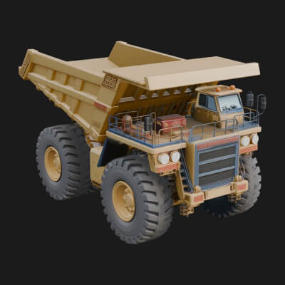 Dump Truck Model Design 27 3D Print Model
