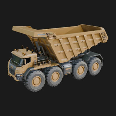 Dump Truck Model Design 29 3D Print Model