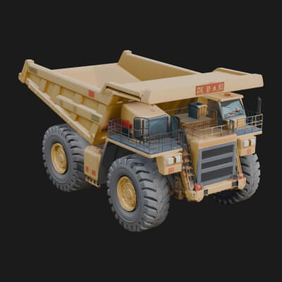Dump Truck Model Design 30 3D Print Model