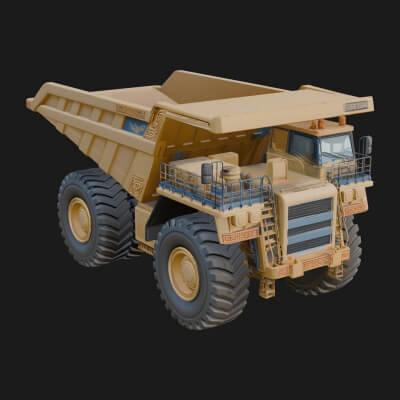 Dump Truck Model Design 31 3D Print Model