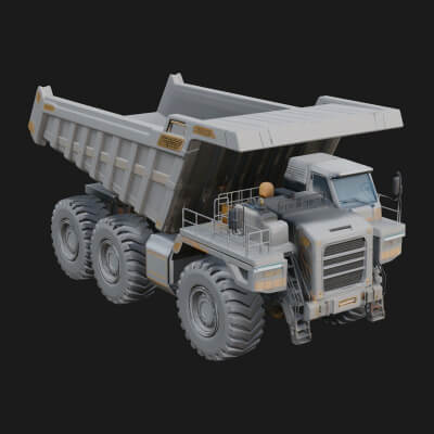 Dump Truck Model Design 33 3D Print Model