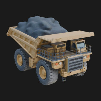 Dump Truck Model Design 37 3D Print Model