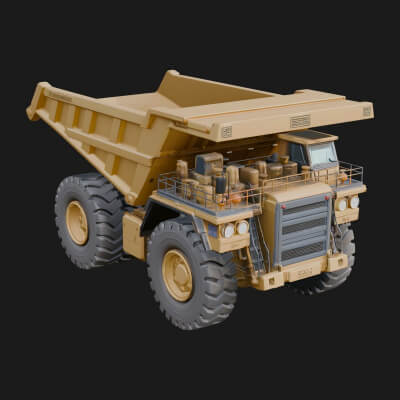 Dump Truck Model Design 5 3D Print Model