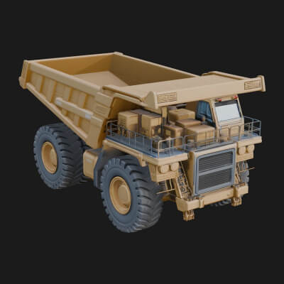 Dump Truck Model Design 7 3D Print Model