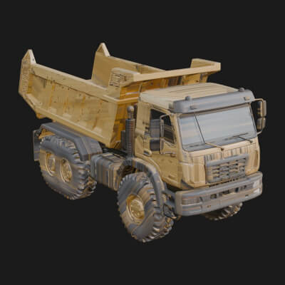 Dump Truck Model Design 8 3D Print Model