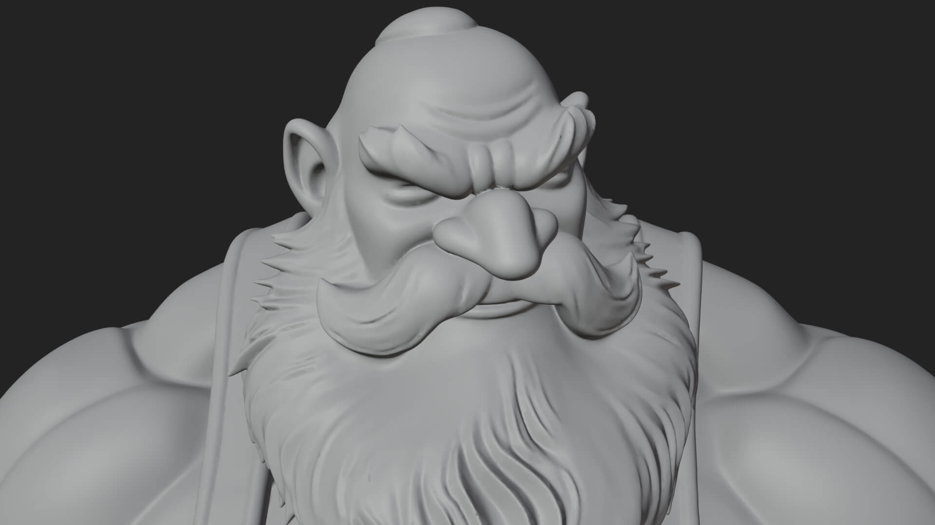 Dwarf Blacksmith Statue Design 1 3D Print Model 3D Model