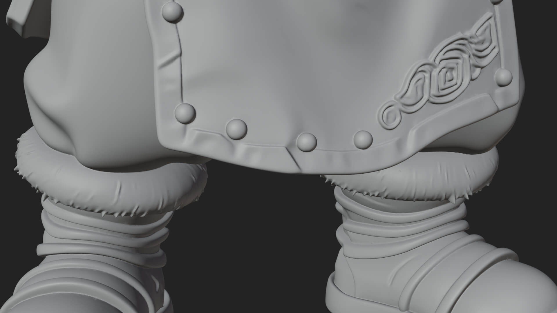 Dwarf Blacksmith Statue Design 7 3D Print Model 3D Model