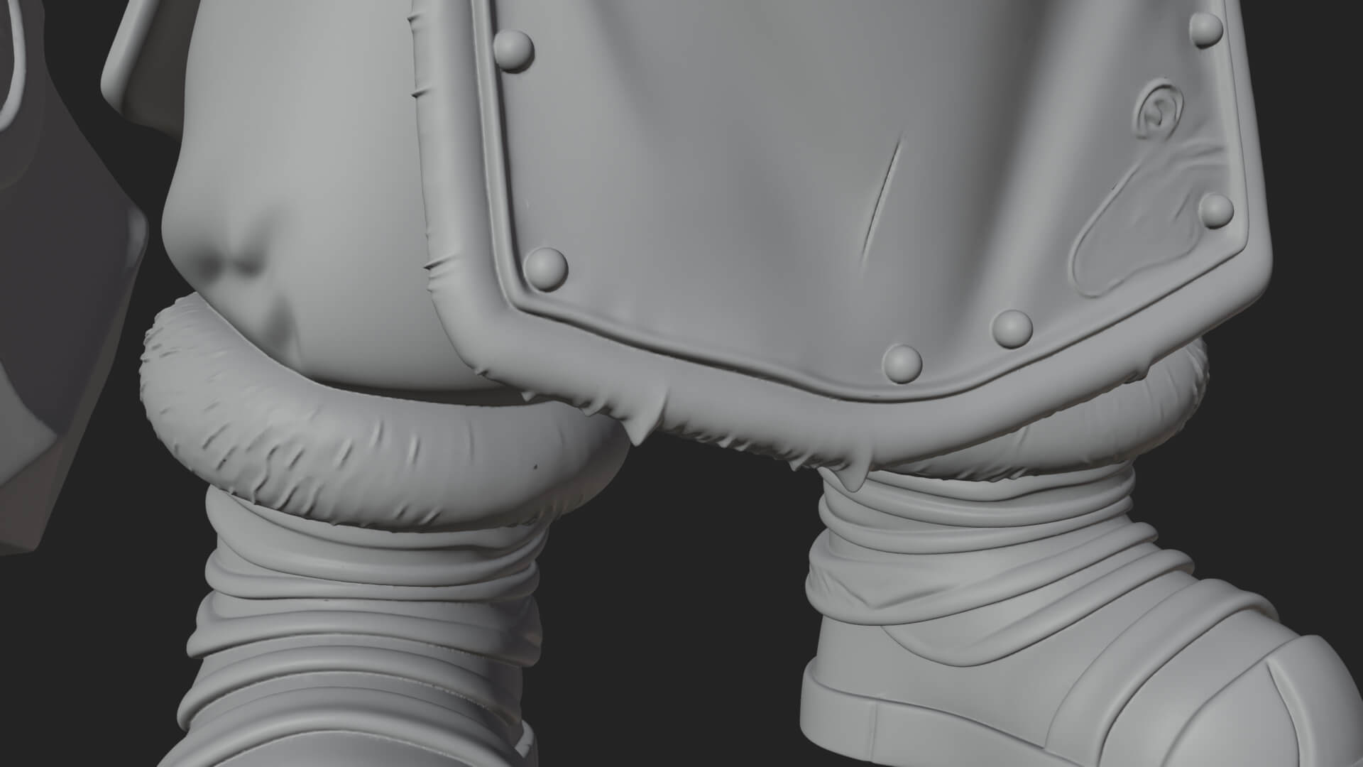Dwarf Blacksmith Statue Design 8 3D Print Model 3D Model
