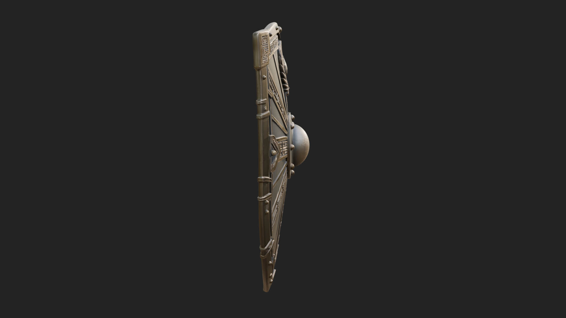 Eagle Crest Oval Shield Model Design 1 3D Print Model 3D Model