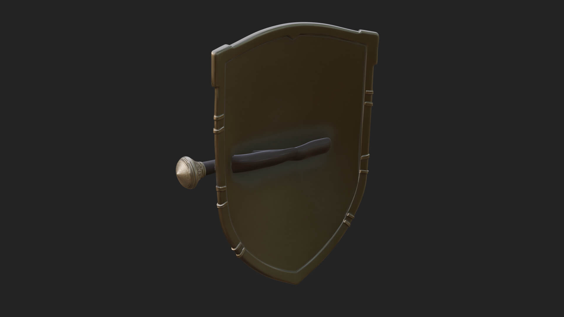 Eagle Crest Oval Shield Model Design 1 3D Print Model 3D Model