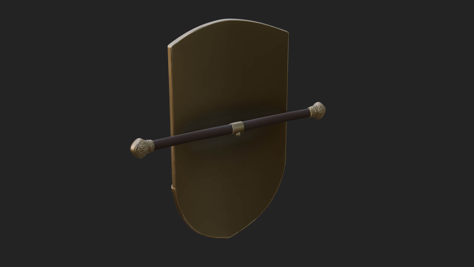 Eagle Crest Oval Shield Model Design 2 3D Print Model 3D Model