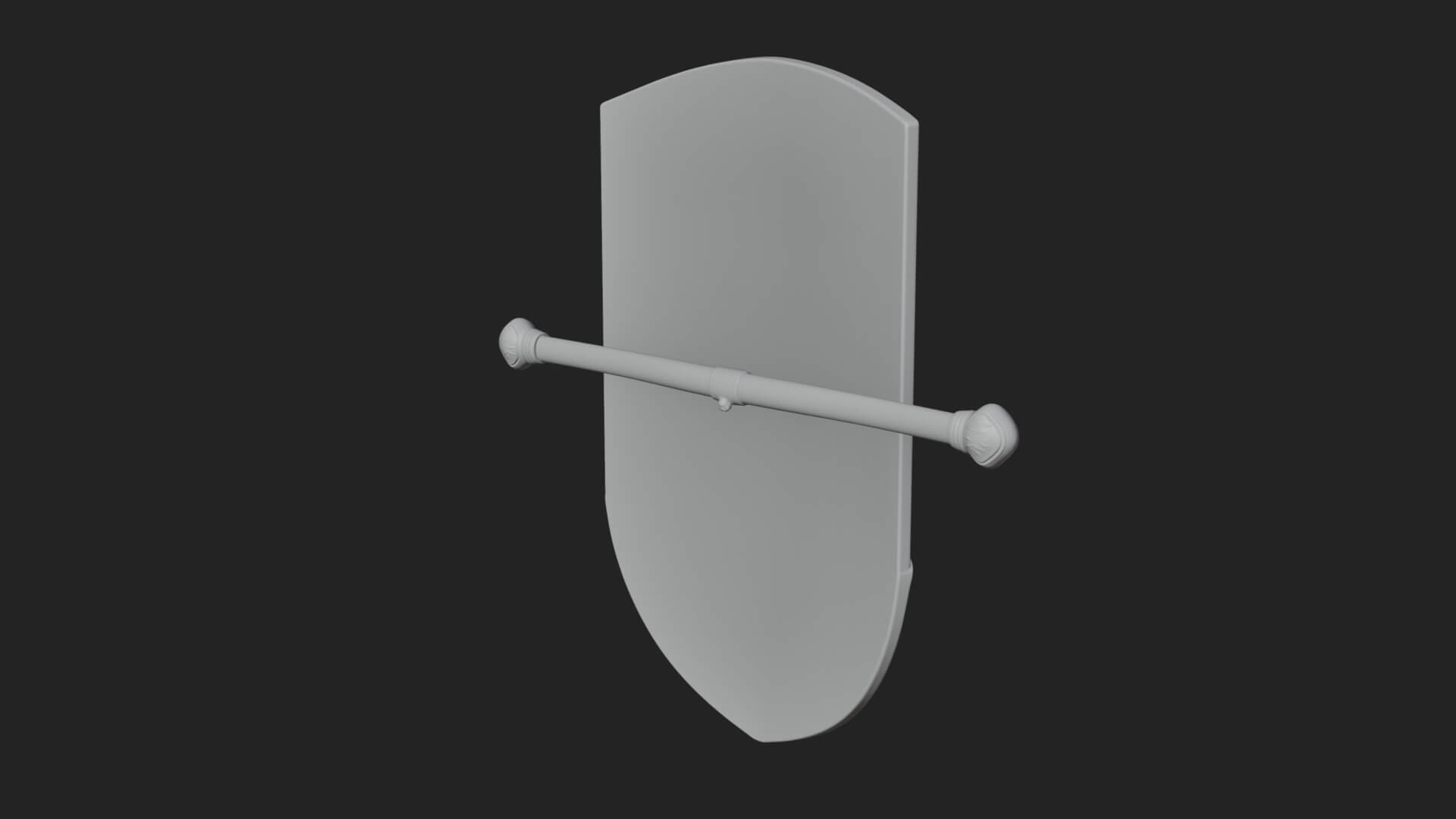 Eagle Crest Oval Shield Model Design 2 3D Print Model 3D Model