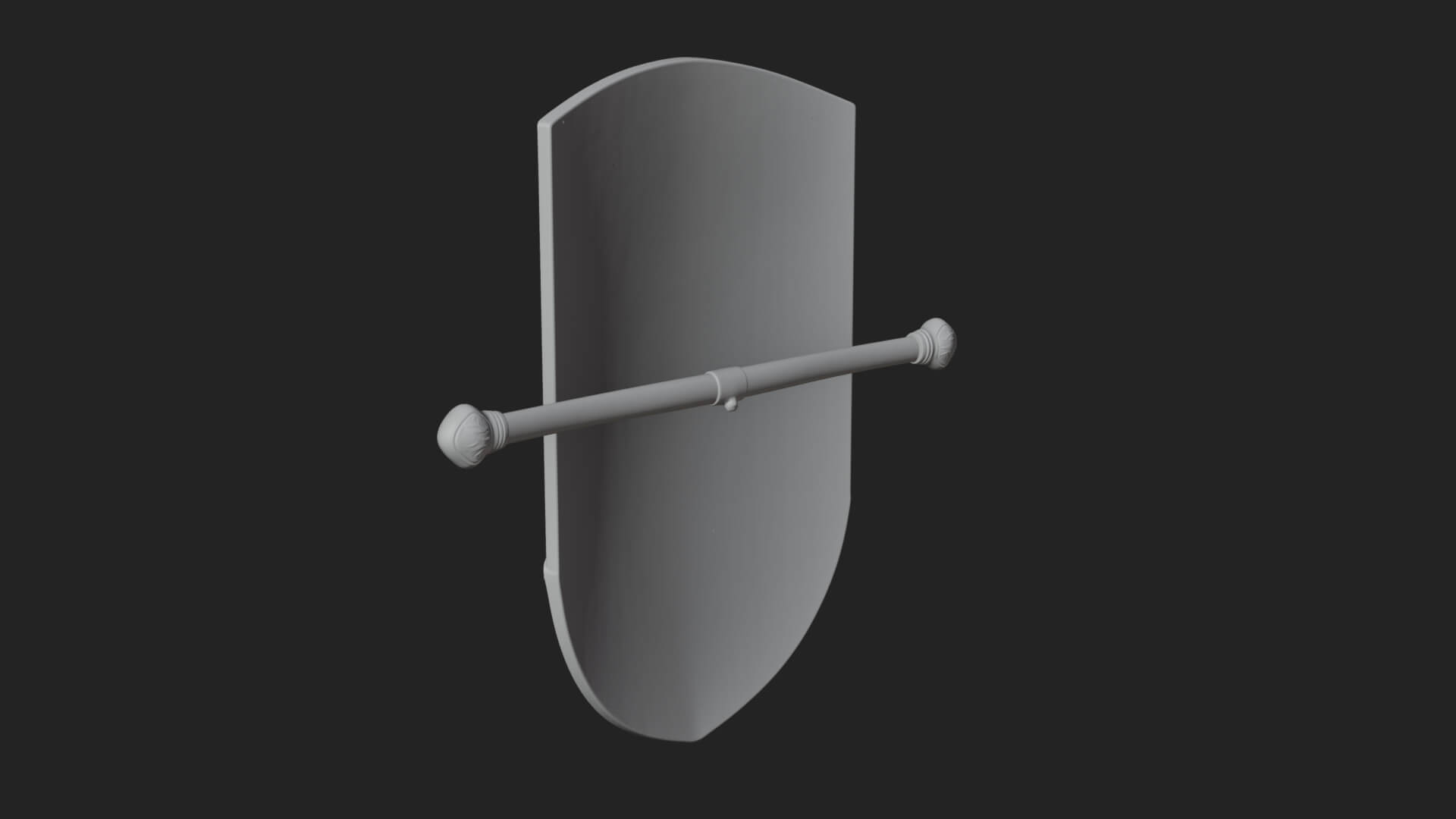 Eagle Crest Oval Shield Model Design 2 3D Print Model 3D Model