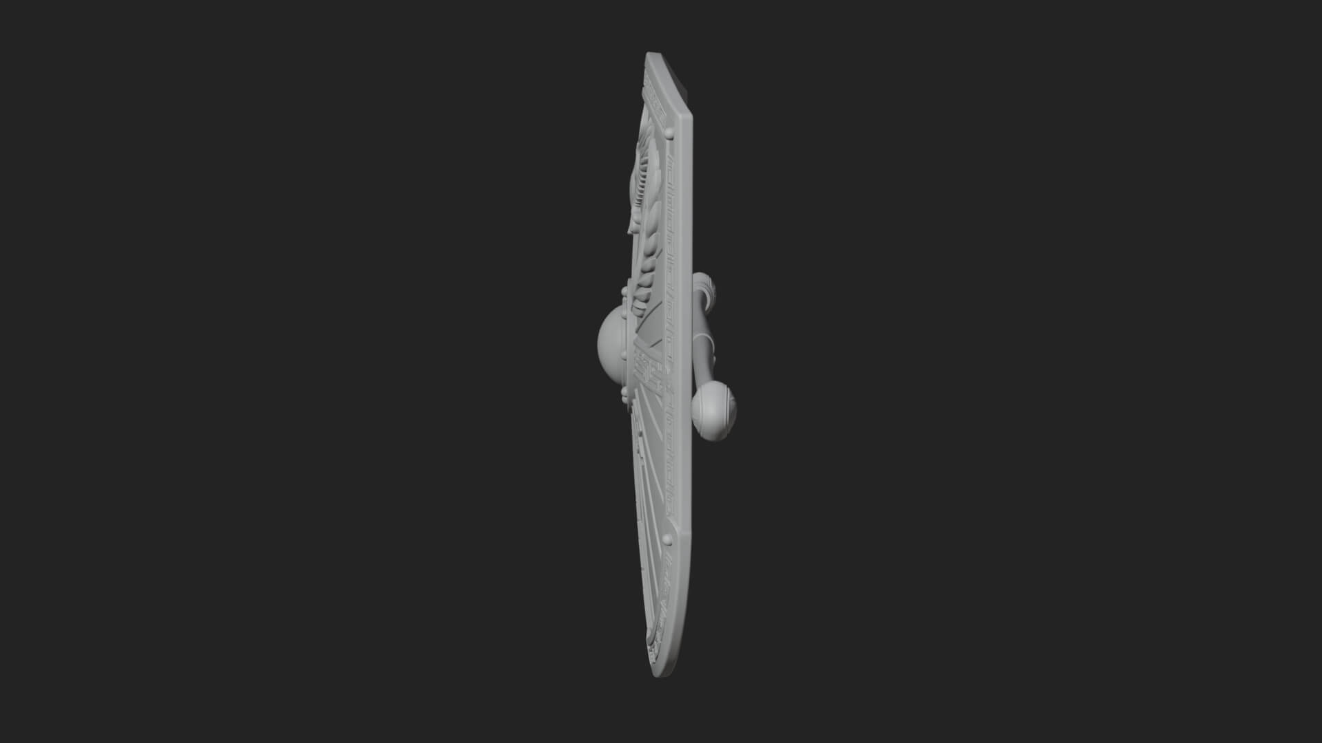 Eagle Crest Oval Shield Model Design 2 3D Print Model 3D Model