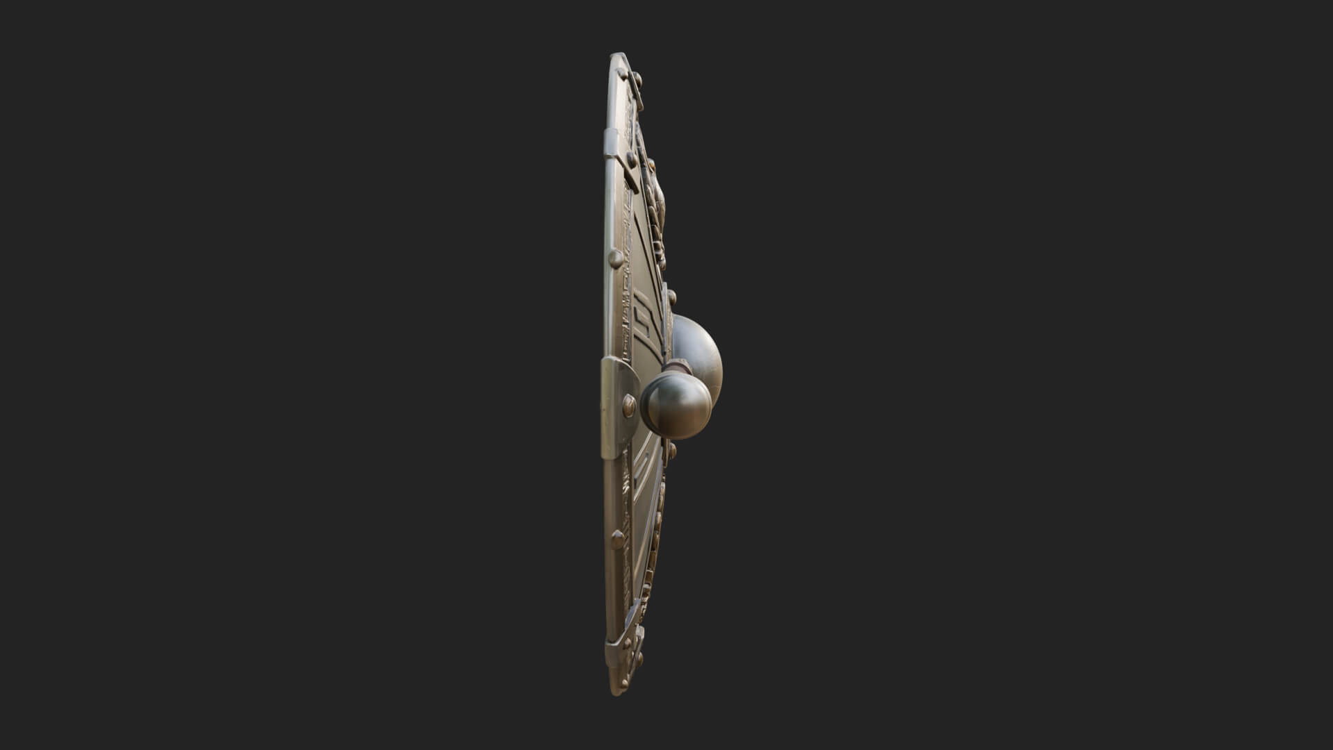 Eagle Crest Oval Shield Model Design 4 3D Print Model 3D Model