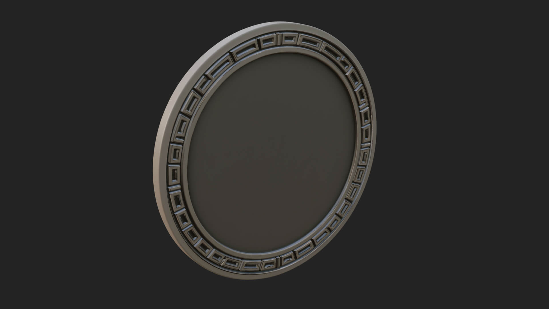 Eagle Head Oval Relief Plaque Design 5 3D Print Model 3D Model